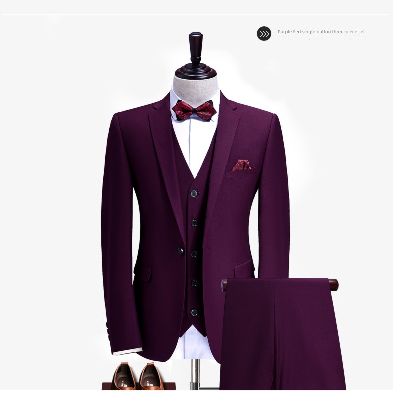 man Korean version Self-cultivation groomsman marry man 's suit suit