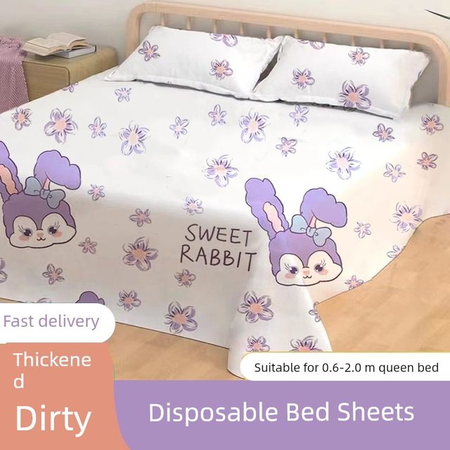 Disposable bed sheets and pillowcases Travel hotel dirty bed sheets for business trips Portable thickened bedding