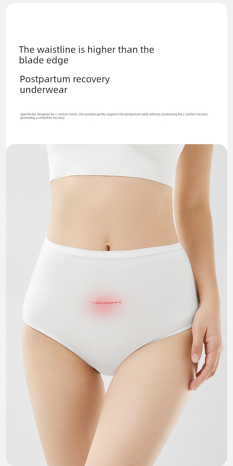 October Crystalline Disposable Underwear for Pregnant Women High Waist Pure Cotton Postpartum Underwear Maternity Travel Confinement Women's Underwear — 10