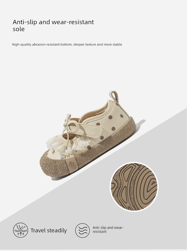 Dongzhen Monkey Girl Baby Princess Shoes Soft Sole Cute Cartoon Style Children's Shoes Lightweight Breathable Girls' Soft Sole Toddler Shoes — 9