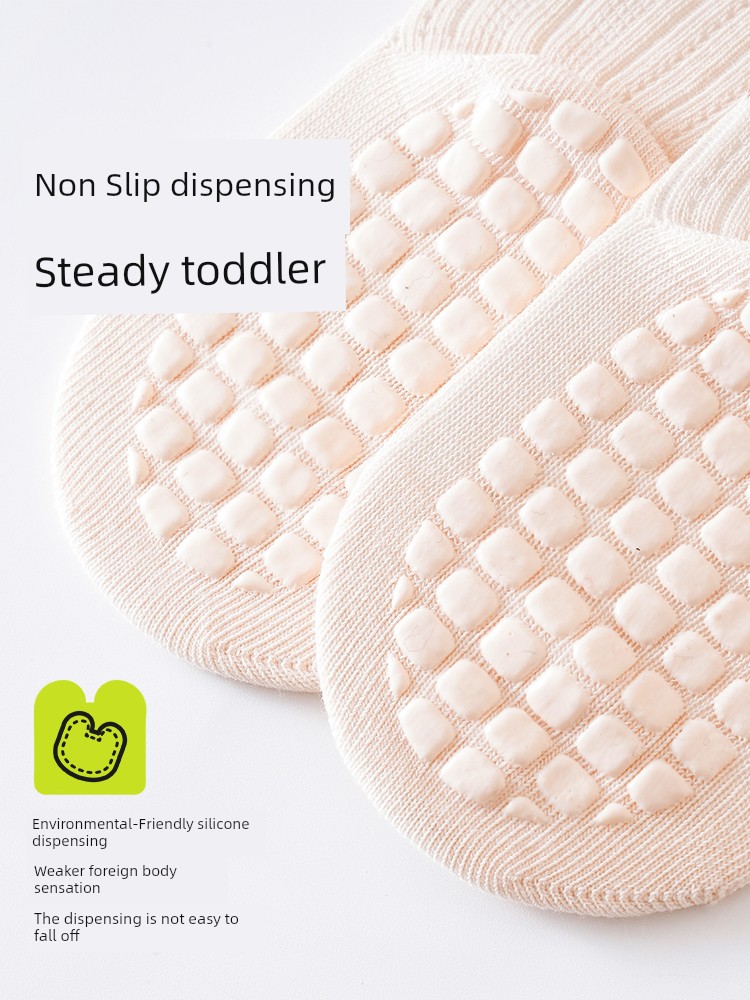 Baby Floor Socks, Summer Thin Non-Slip Anti-Cold Infant Toddler Socks, Indoor Summer Cotton Children's Mesh Socks, Thin — 3