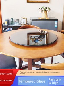 Dining Table Turntable, Household Tempered Glass Turntable, Round Table Dining Table Rotating Plate, Round Tabletop Turn
