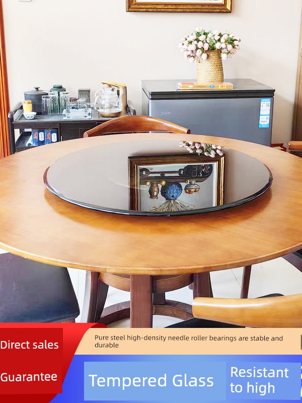Dining Table Turntable, Household Tempered Glass Turntable, Round Table Dining Table Rotating Plate, Round Tabletop Turntable, Round Dining Table Turntable
