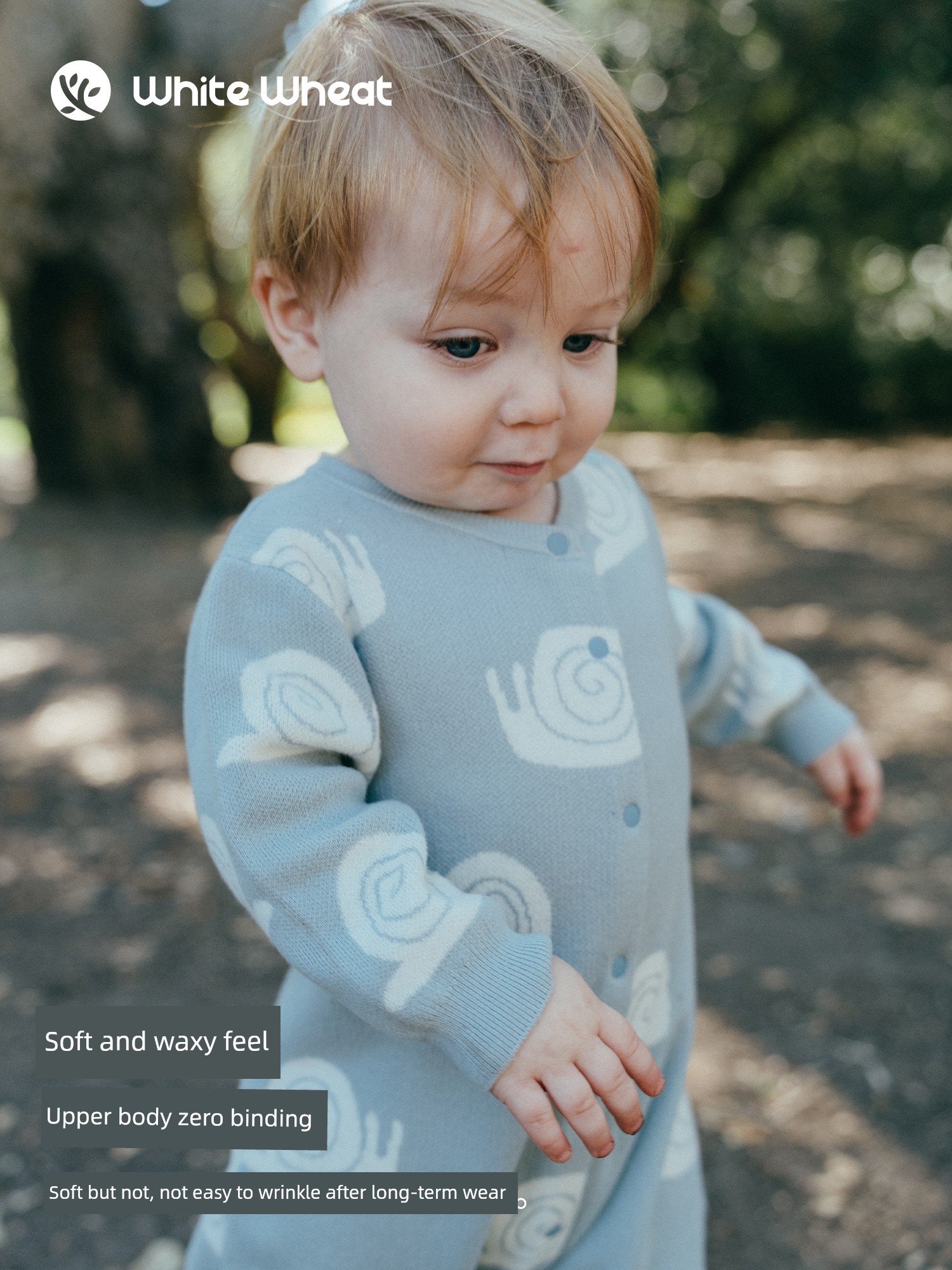 Whitewheat Kidsren's 26 New Autumn Style Infant and Toddler Rompers for Boys and Girls Printed Knitted Jumpsuits and Rompers