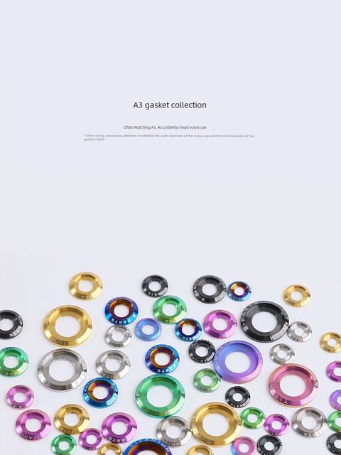SPARTS Stan A3 gasket M5/M6/M8/M10/M12 Titanium alloy Locking gold tram motorcycle