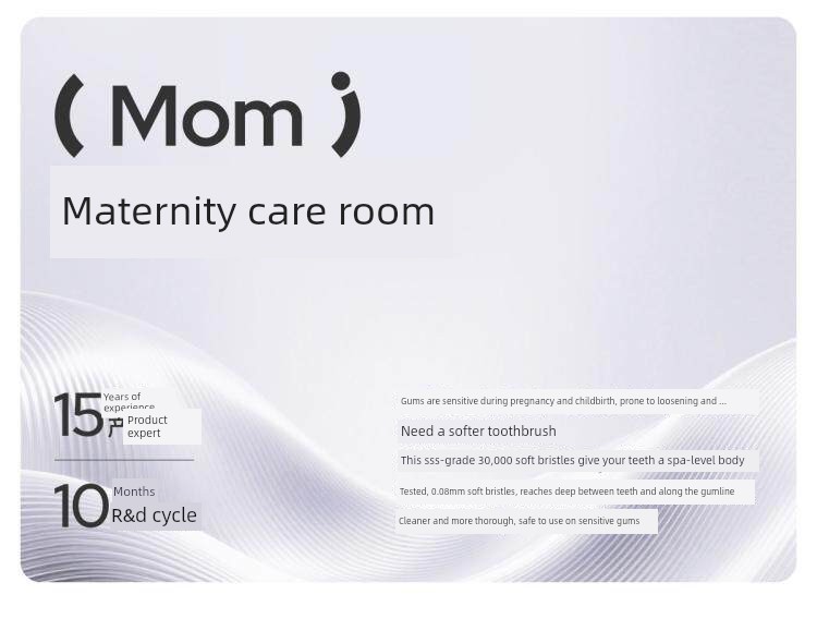 Jq Jingqi Postpartum Toothbrush with Fine Soft Bristles, Special Toothpaste for Pregnant Women before and after Delivery, Oral Care Products for Sensitive — 2