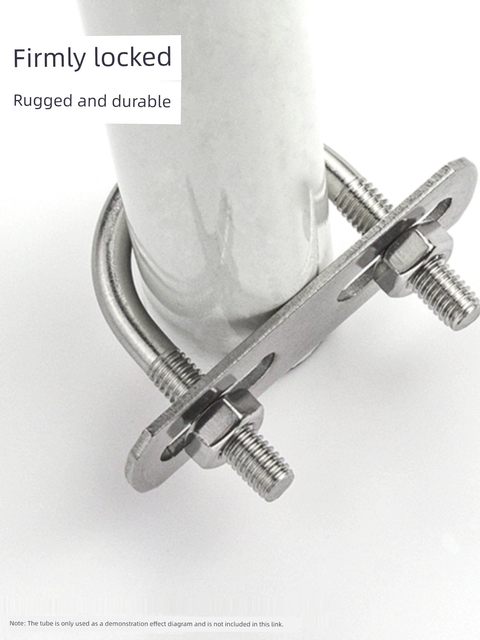 Yuansheng 304 stainless steel U-bolt U-card rounded corner U-shaped snap screws with blanking nut set combination