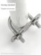 Yuansheng 304 stainless steel U-bolt U-card rounded corner U-shaped snap screws with blanking nut set combination