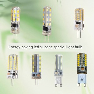 220V Living Room Bedroom Hallway Mirror Front Ultra-Bright Pin Plug Led High-Voltage Crystal Light Corn Energy-Saving Sm