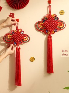 Chinese Knot Pendant for Living Room Entrance Door Decoration, 2026 New Model, High-End Decoration for Entrance Hall and