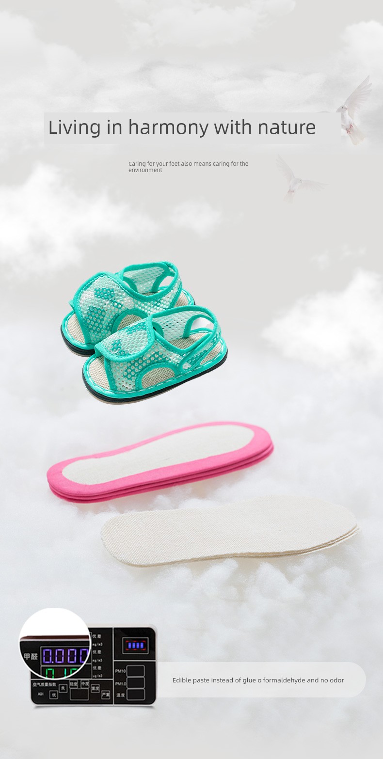 Fairy Feet Children's Layered Sole Sandals Summer New Arrival Boys Girls Baby Soft Sole Mesh Home Slippers — 8