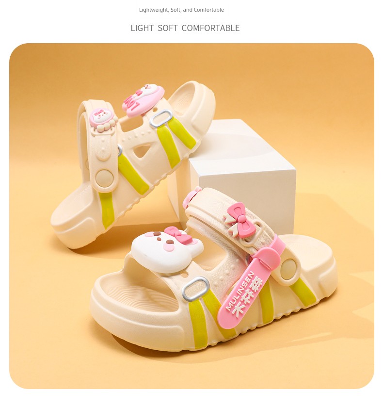 Mulinsen Girls' Sandals 2026 New Summer Children's Slippers for Older Kids, Suitable for Water, Non-Slip Girls' Sandals — 27