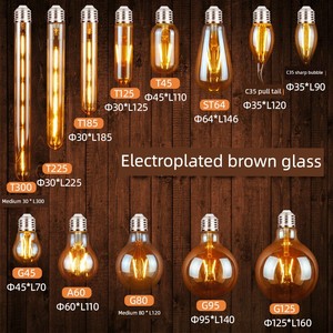 Edison LED Bulb E27 Screw Retro Lamp Silk Imitation Tungsten Wire Eye Protection Warm Yellow Light Energy Saving Super B