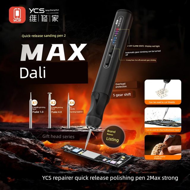 杨长顺维修家爆款智能电动打磨笔主板打磨维修工具打磨器打磨针头