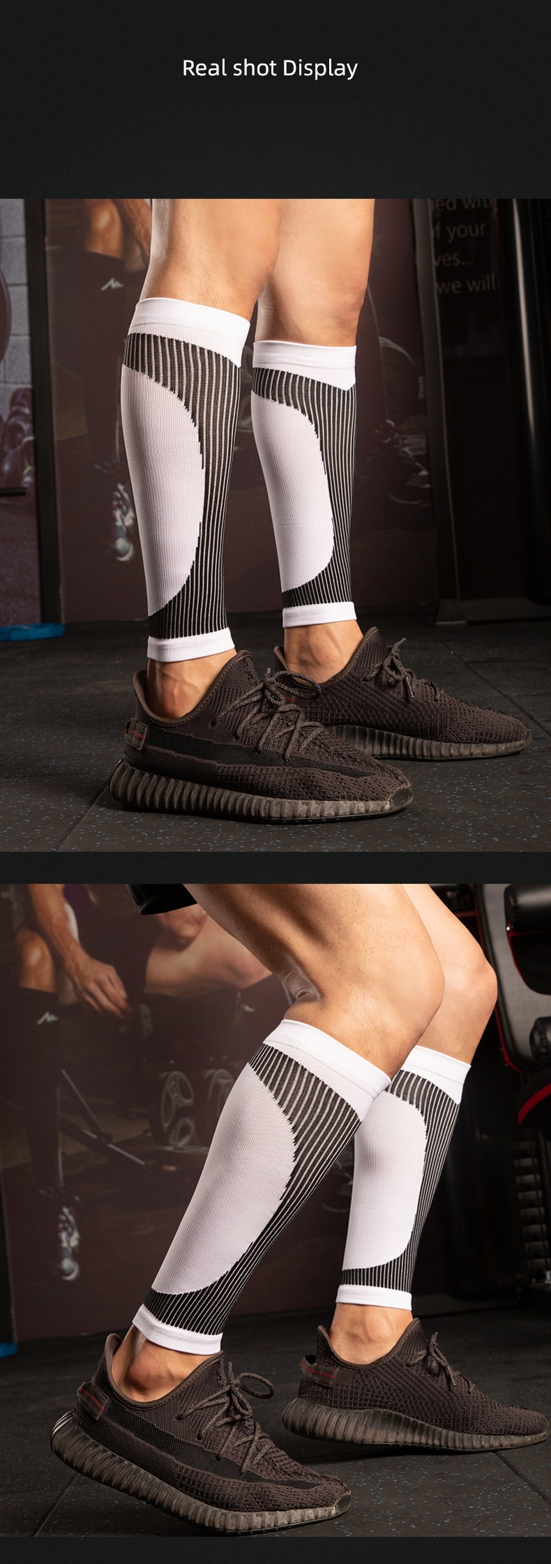 marathon motion Calf protection Muscle energy Middle cylinder Socks