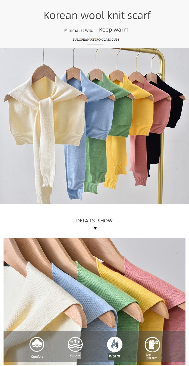 female False collar spring and autumn Neck protection cloak scarf Shawl