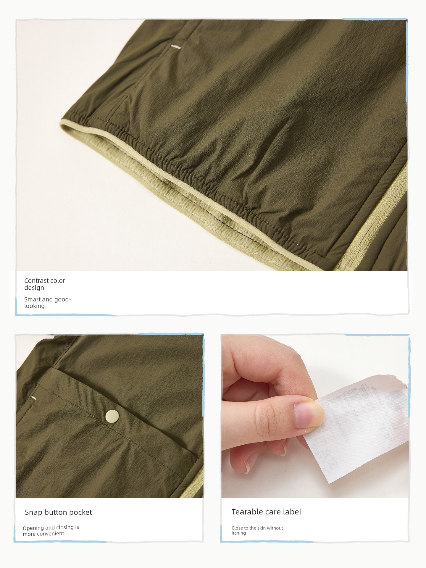 Q 21m Fleece Children's Jacket for Autumn, Windproof and Light Rain Resistant, Lightweight Anti-Static Fleece Hooded Top for Boys and Girls — 4