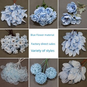 Wedding Blue Rose Peony Ceiling Artificial Flower