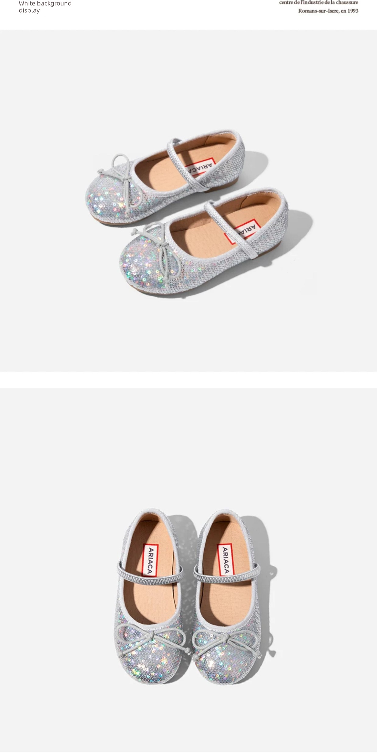 Ariaca Little Girl Soft Bottom Kids Shiny Princess Shoes — 20