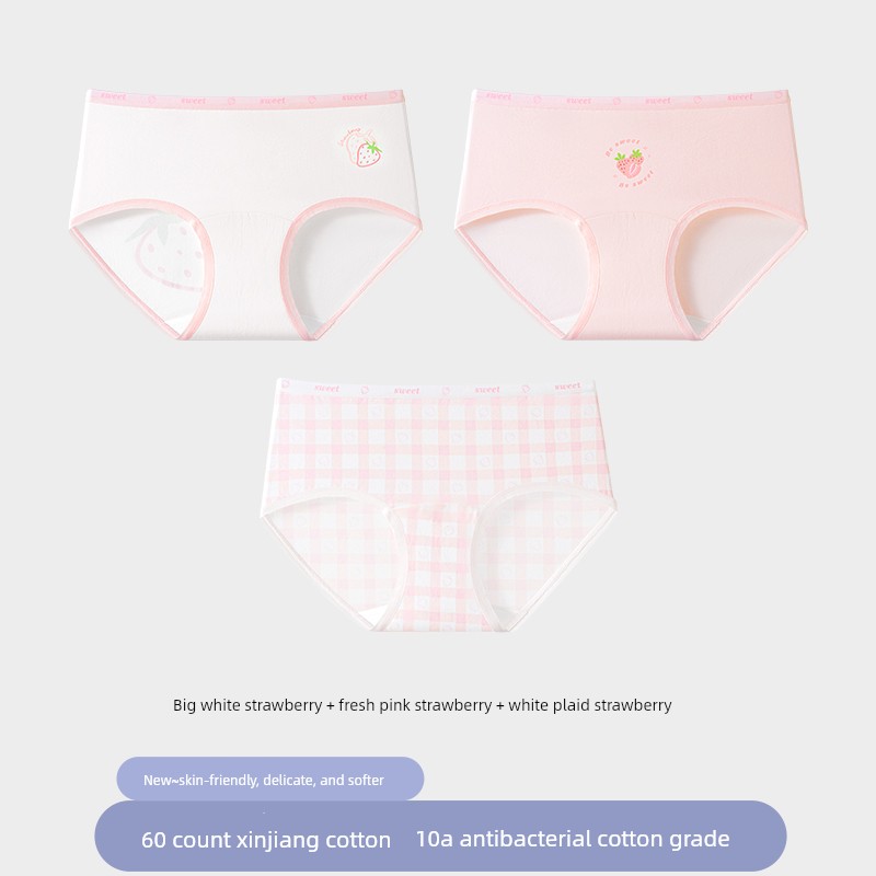 Catman Girls' Pure Cotton Underwear for Girls in the Developmental Period, Kidsren's Category A, Middle and Older Kidsren, Students' Briefs, Junior High — 5
