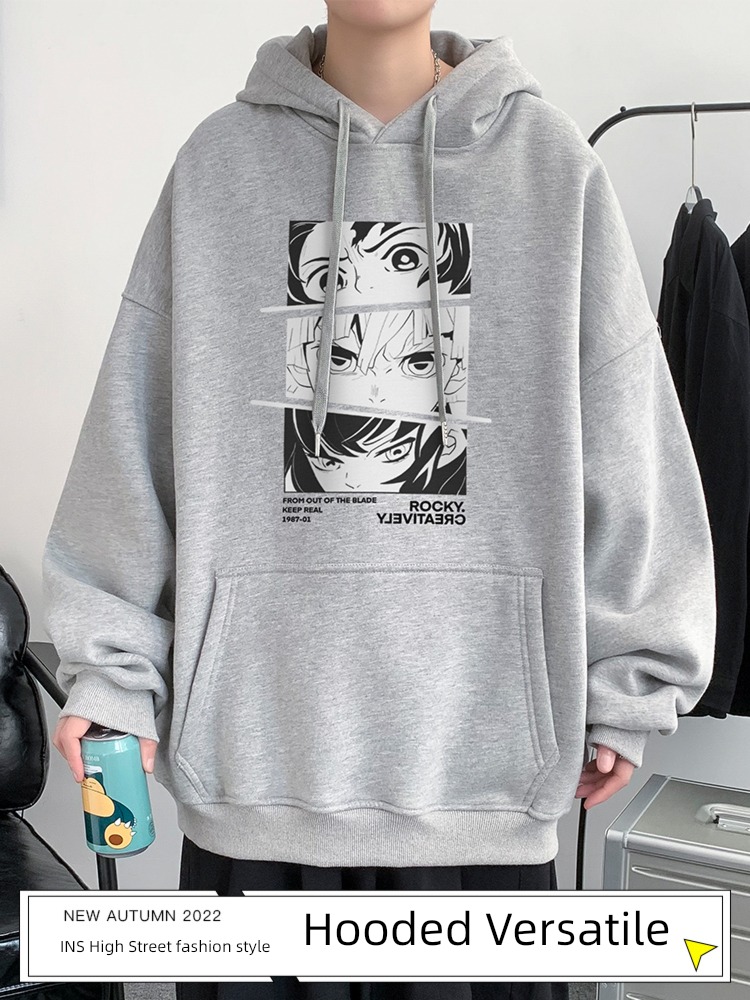 Autumn and winter ins easy Plush thickening Hooded Sweater