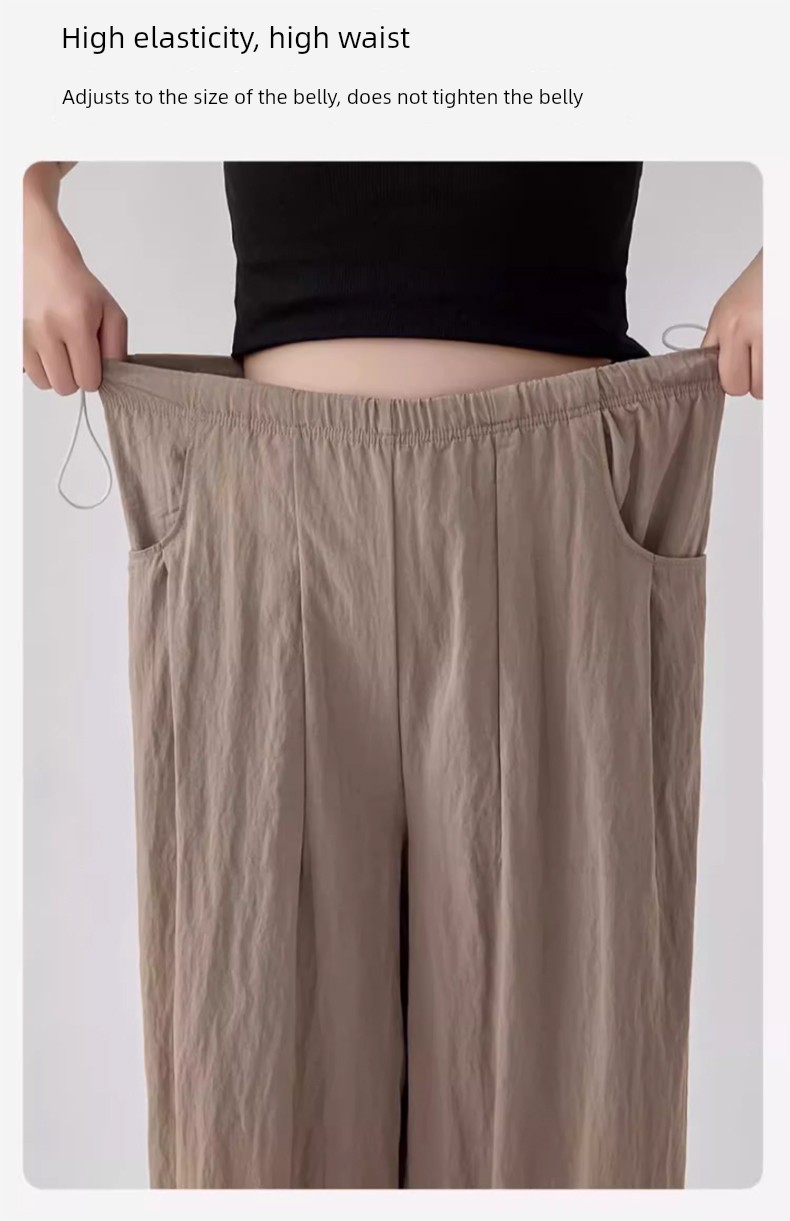 Jq Jingqi Maternity Pants Spring/Summer 2026 New Thin Style Yamamoto Pants Non-Tightening Shorts for Pregnant Women — 13