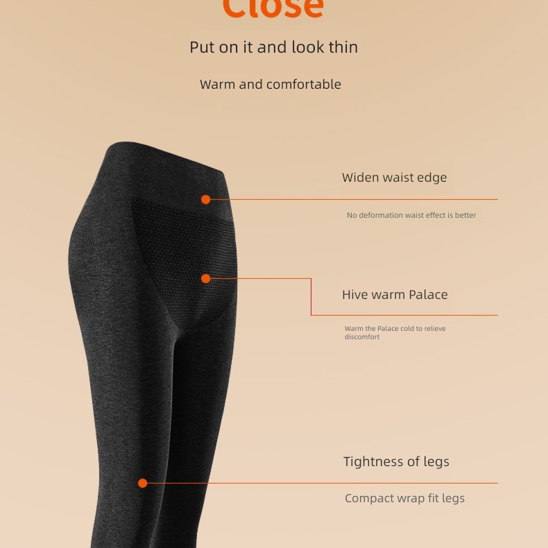 Autumn and winter Buttock lifting The abdomen Tight fitting wool Plush Leggings