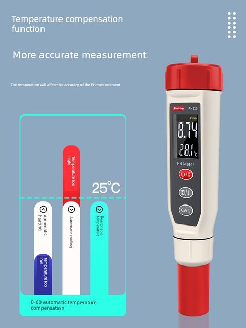 Japanese three-quantity ph test pen ph test fish tank water quality detector pen ph value pH test instrument