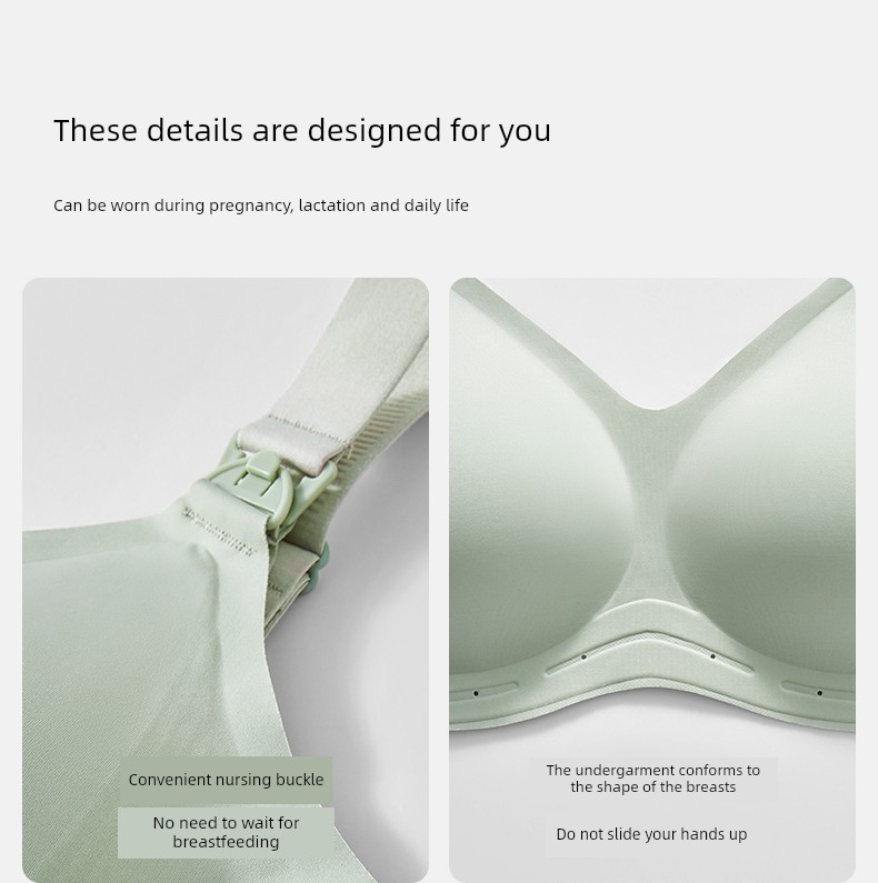Qianxi Suspension Anti-Gravity Big Chest Special Maternity Breastfeeding Underwear Push up and Anti-Sagging Pregnancy Postpartum Max Bra — 27
