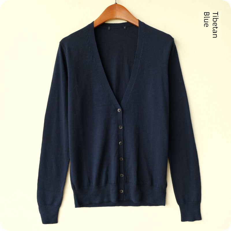 External order Tail goods Women V-neck wool Cardigan Spring