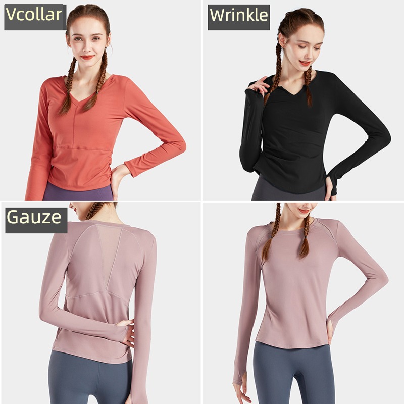 female Quick drying Wear out dance Long sleeve smock Yoga clothes
