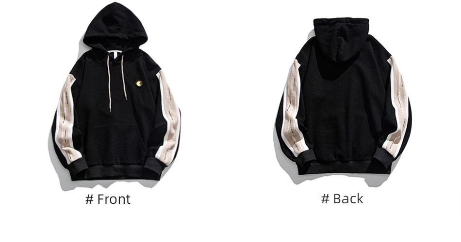 solar system spring and autumn trend Splicing Hooded Condom Sweater