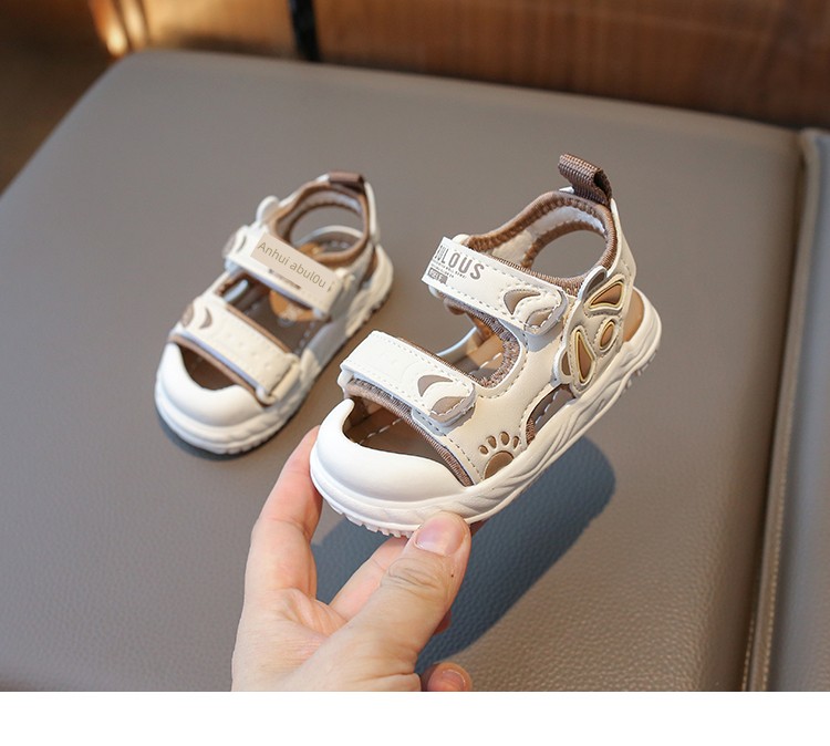 Baby Boy Sandals Summer New Style 0-1-2 Years Old 3-Year-Old Infant Soft-Soled Walking Shoes Children's Closed-Toe Non-Slip Beach Shoes Trendy — 9