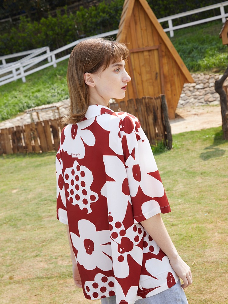 Raincome Wang Hedi Same Two color Short sleeve shirt