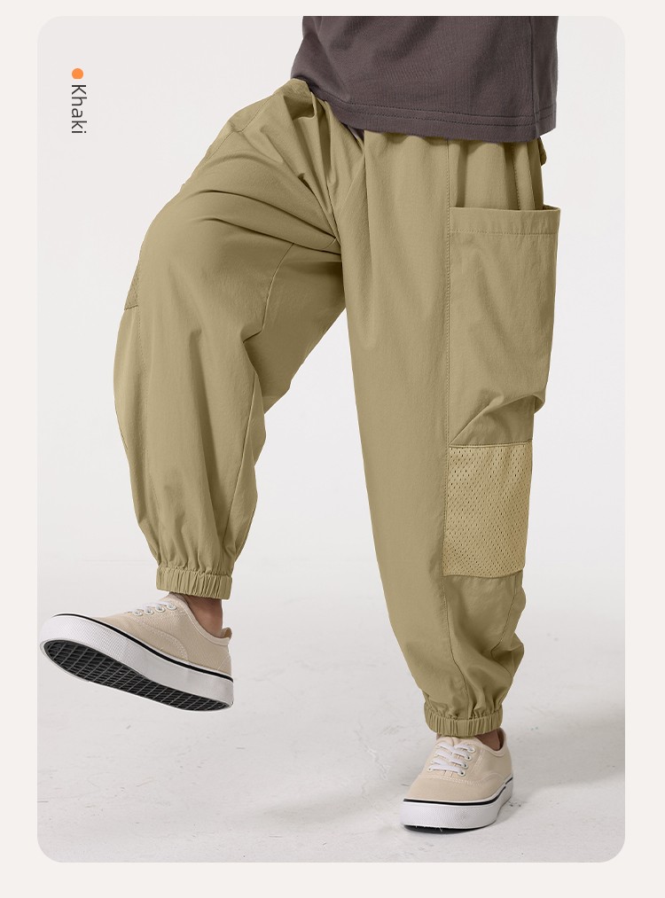 Piggy Banner Children's Cargo Pants Boys' Pants Autumn New Long Pants Big Kids Autumn Outdoor Waterproof Hiking Pants Pc — 33