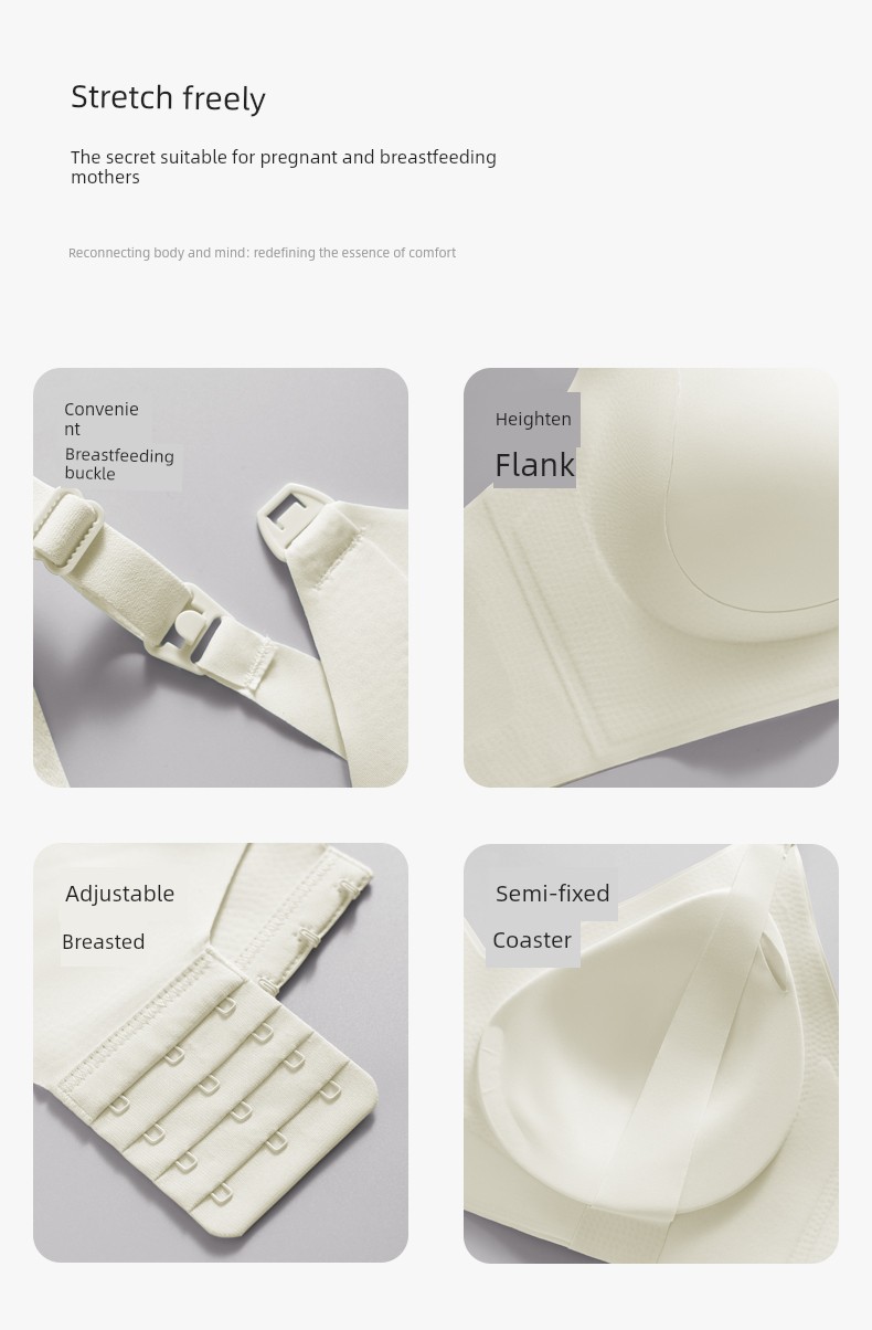 Rovo Maternity Nursing Bra, Summer Thin Style, Anti-Sagging, Specially Designed for Breastfeeding, 2026 Ultra-Thin Sleep-Wearable Bra — 20