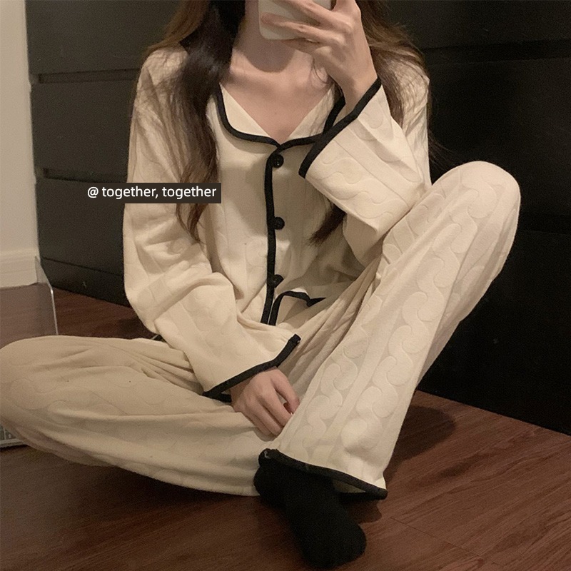 female pure cotton solar system ins Little fragrance trousers pajamas