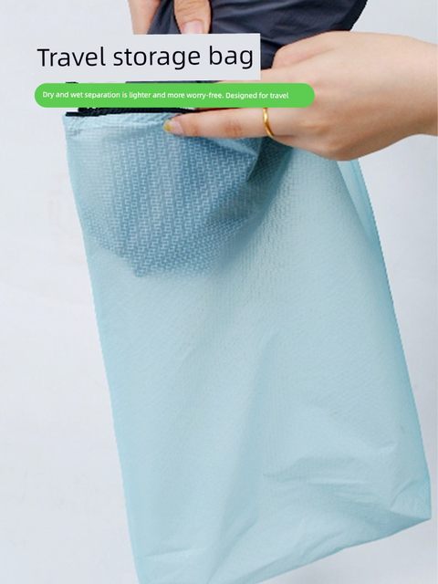 Wet clothes storage bag portable large capacity toilet bag travel travel decoration backpack inner liner pack wet towel waterproof bag