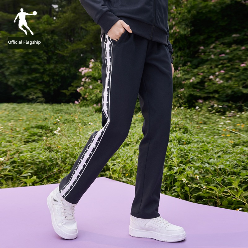China Jordan motion trousers female 2023 summer The new ma'am Casual and versatile Flat mouth Ribbon breathable trousers female