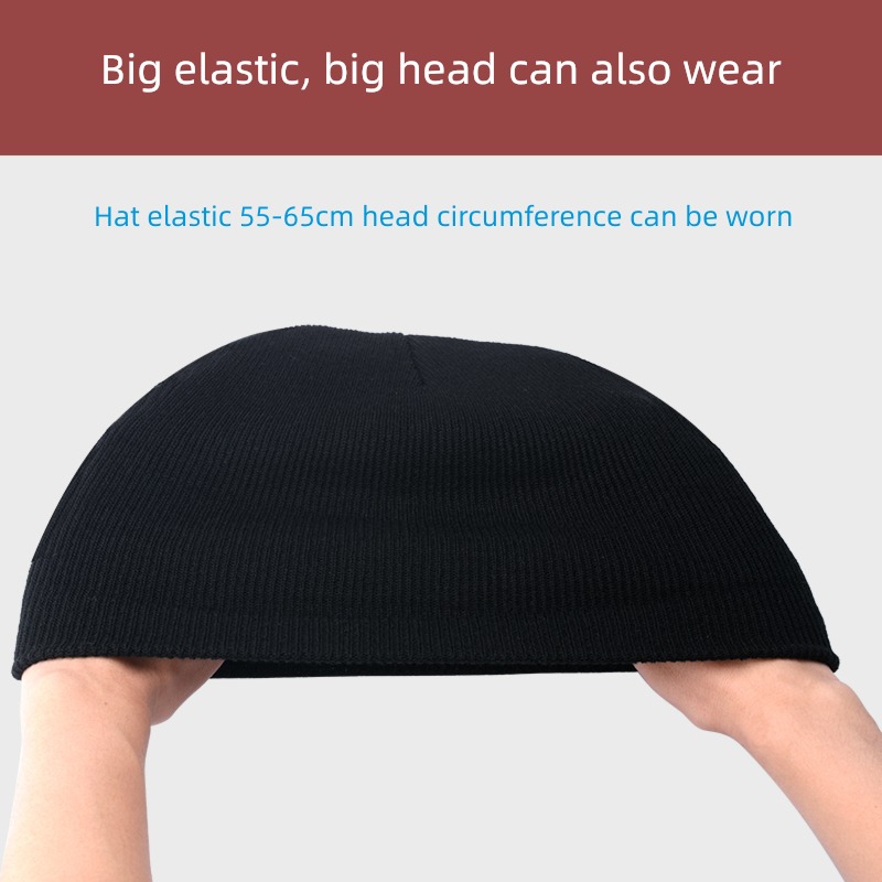 fit round face Big head circumference Autumn and winter Versatile Hat
