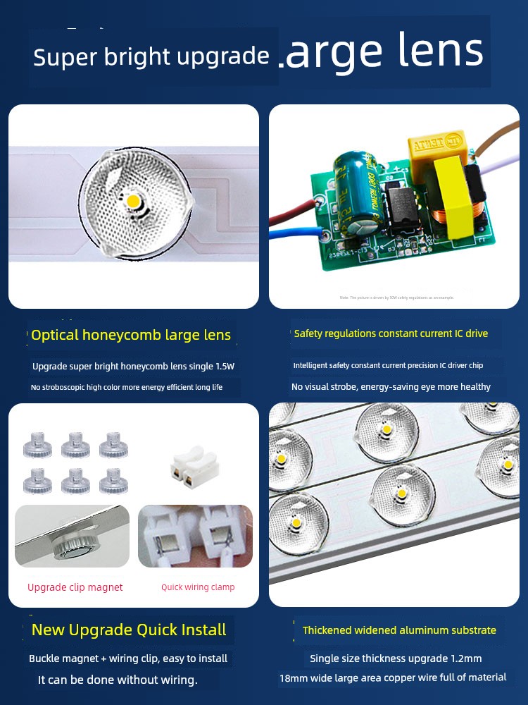 Led Restoration Light Source Bedroom Replacement Super Bright Light Bar