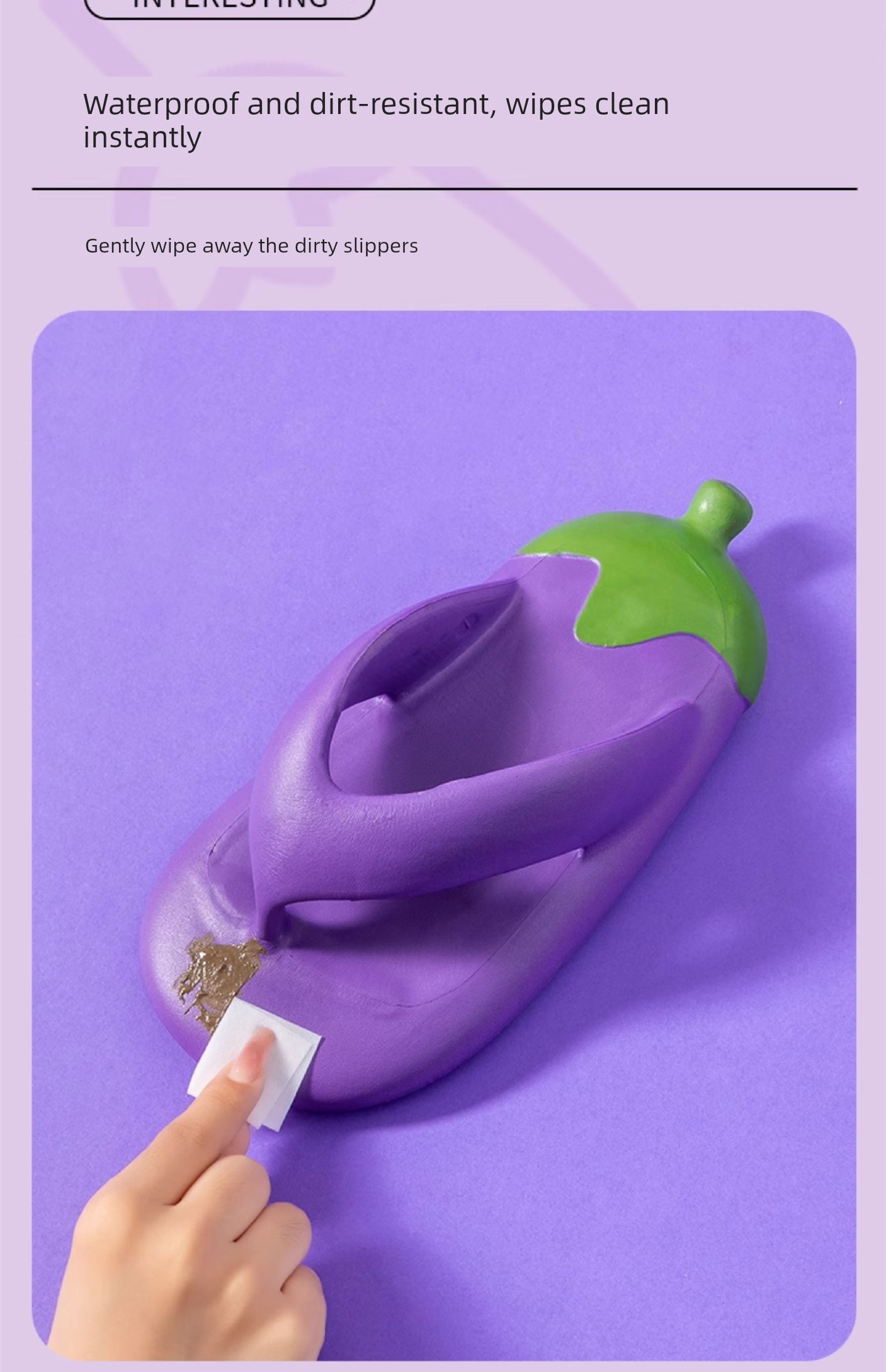 Kids Slippers Eggplant Flip-Flops Non Slip Children's Thick Sole Children's Flip-Flops Beach Outdoor Slippers Women's — 22