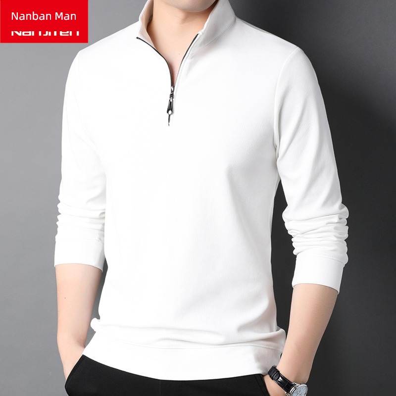 NGGGN stand collar zipper Long sleeve thickening man Sweater