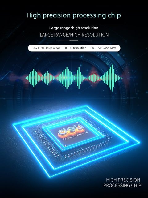Deli noise meter detection decibel instrument noise tester sound instrument sound level meter measuring instrument volume measurement household use