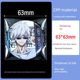 Self-sealing bag thickened self-adhesive bag animation round badge millet transparent storage protection bag protective cover