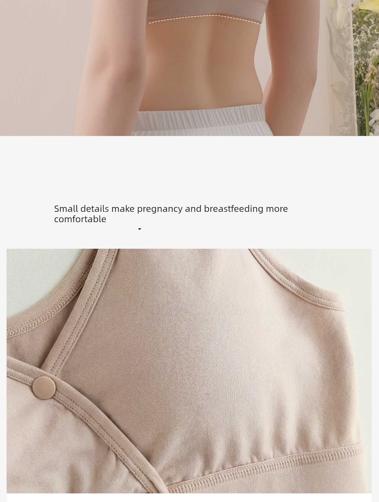 [C-G Large Size Large Bust] Nursing Bra with Large Cups to Prevent Sagging, Specially Designed for Postpartum Breastfeeding, Thin Summer Style Bra — 32