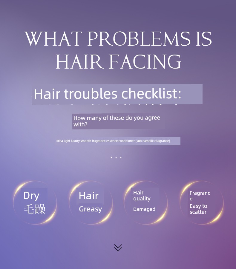 Light Luxury, Smooth and Fragrant Essence Hair Conditioner, Protein Repair, Long-Lasting Fragrance, Oil Control, Deep Hydration, Easy to Rinse — 3