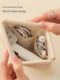 Small storage bag automatic closing data cable wired headphones mini portable makeup bag lipstick miscellaneous bag