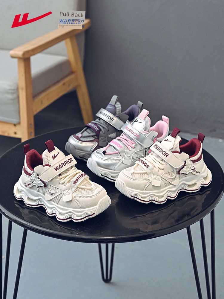 Warrior Children's Shoes for Girls, 2026 New Autumn Hot-Selling Girls' Dad Shoes, Breathable Mesh Children's Sports Shoes — 4