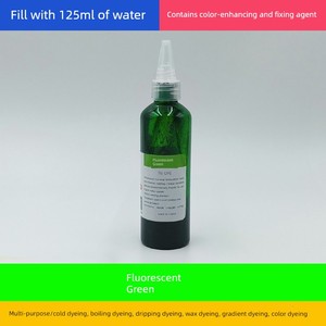 Special Dye for Tie-Dye DIY Materials, Cold Dye, No-Boil Pigment, Large Bottle of Concentrated Liquid, 125ml, Pointed Mo